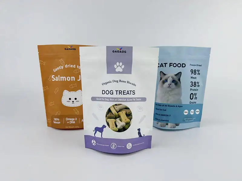 100 % recycelbare Standbeutel für Tiernahrung